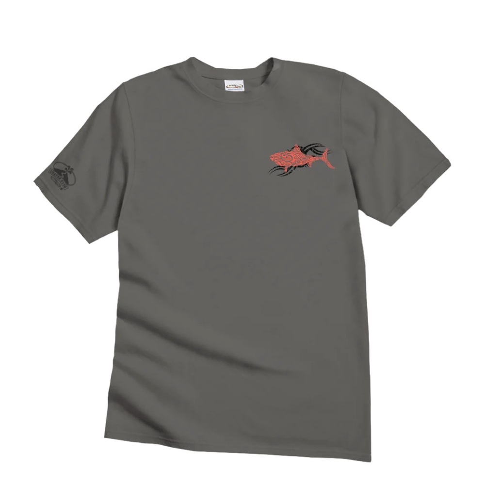 NWT! Mens Red Shark - Crater Dyed Short Sleeve Crewneck T-Shirt size Small